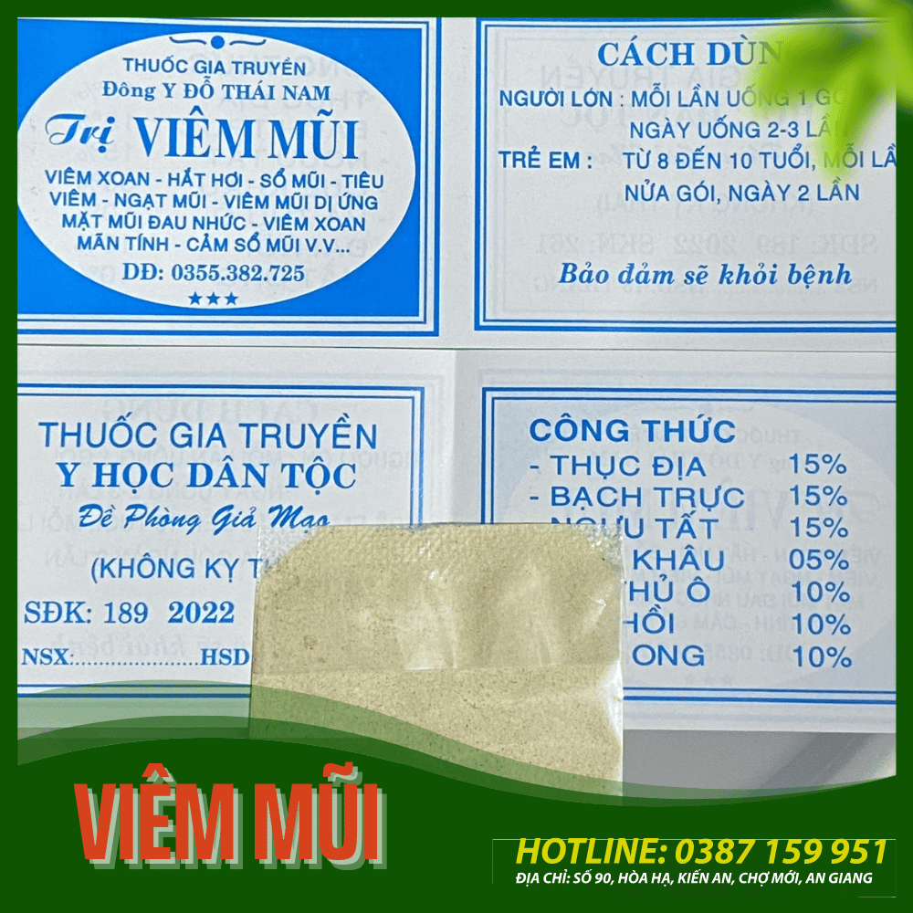 Viêm Mũi - Bột uống
